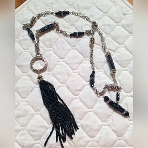 Chico's Black and Silver Necklace